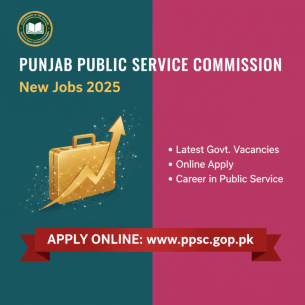 Punjab Public Service Commission PPSC New Jobs 2025 for Teachers Online Apply