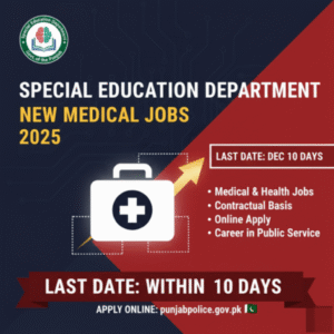 Special Education Department New Medical Jobs 2025 Online Apply
