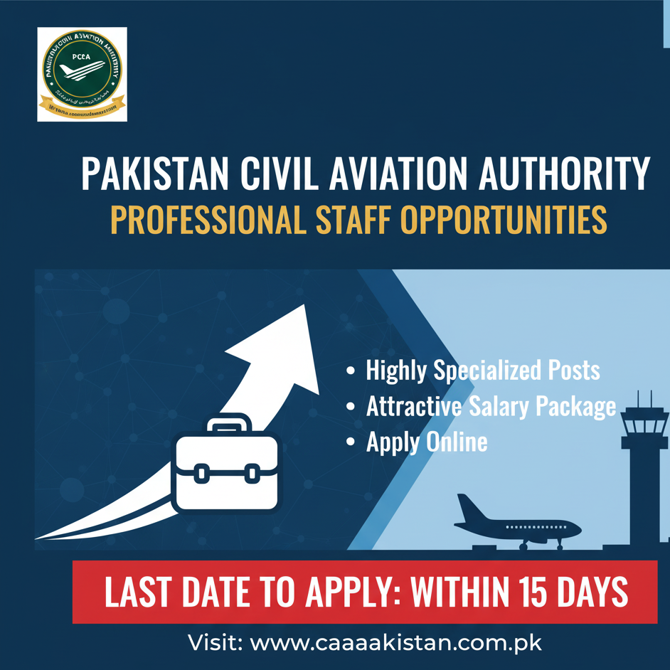 Pakistan Civil Aviation Authority PCAA New Jobs 2025 Online Apply