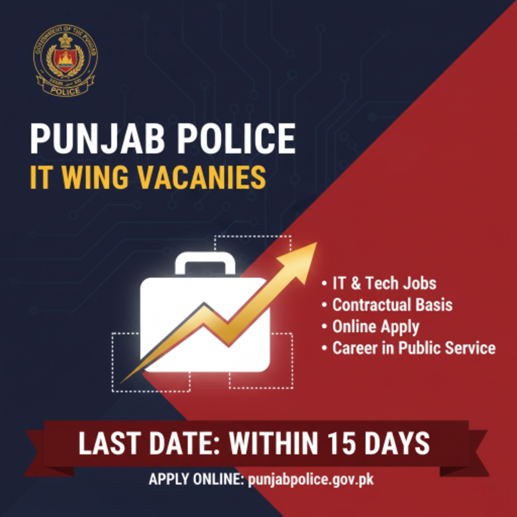 Punjab Police IT Wing New Jobs 2025 Apply Now