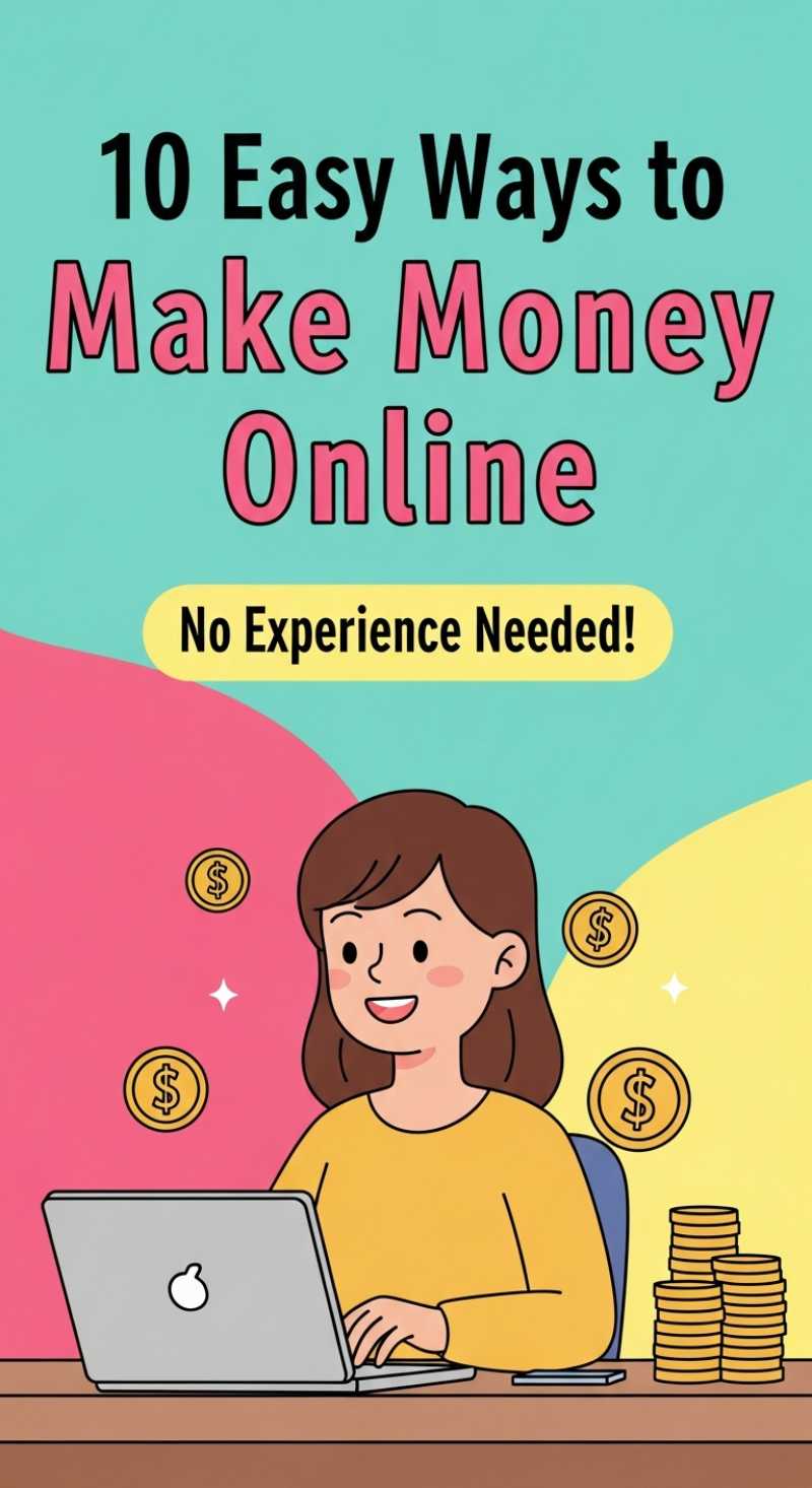10 Easy Ways to Make Money Online (No Experience Needed!)