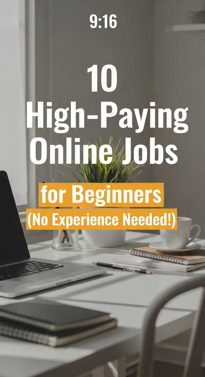 10 High-Paying Online Jobs for Beginners (No Experience Needed!)