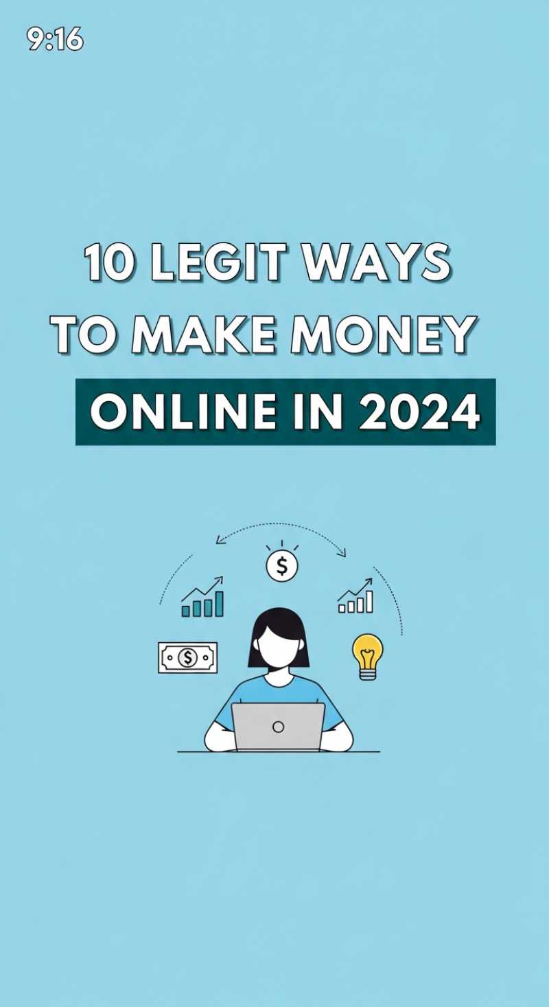 10 Legit Ways to Make Money Online in 2024