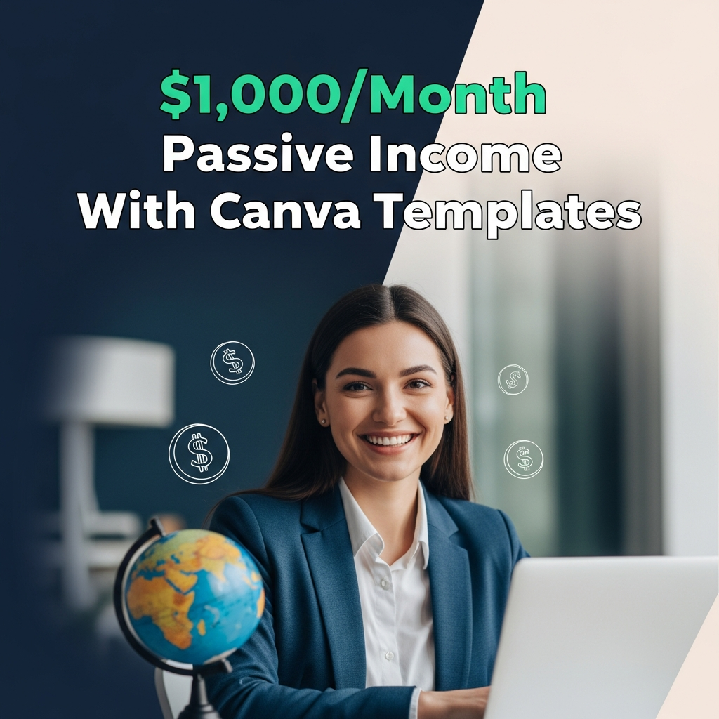 $1,000/Month Passive Income With Canva Templates