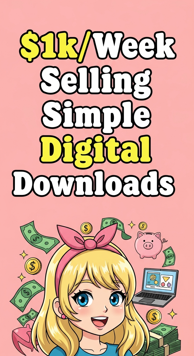 $1k/Week Selling Simple Digital Downloads