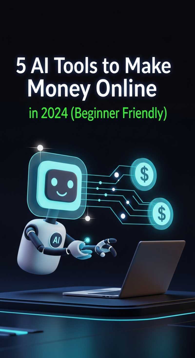 5 AI Tools to Make Money Online in 2024 (Beginner Friendly)