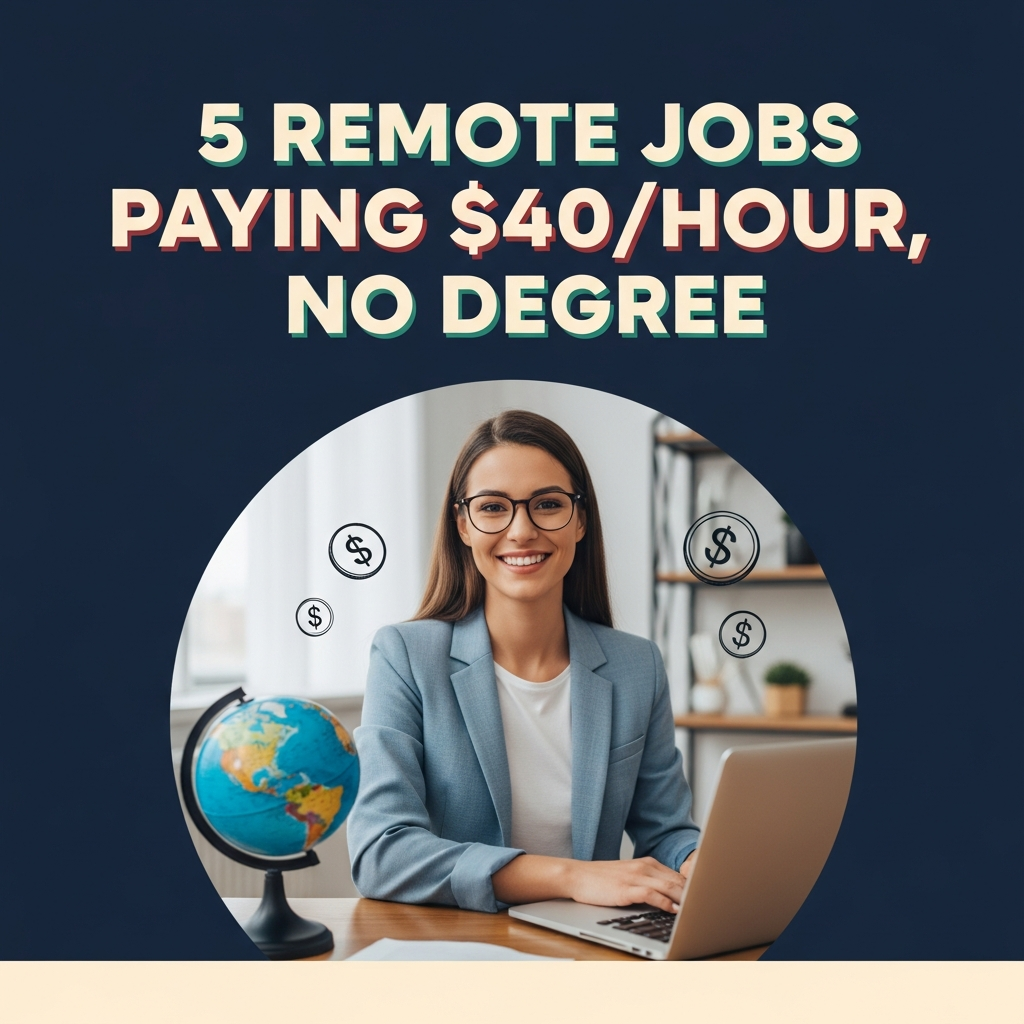 5 Remote Jobs Paying $40/Hour, No Degree