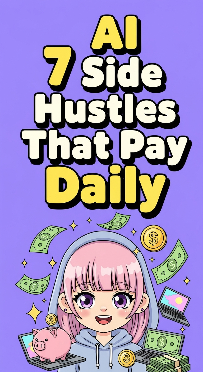 7 AI Side Hustles That Pay Daily