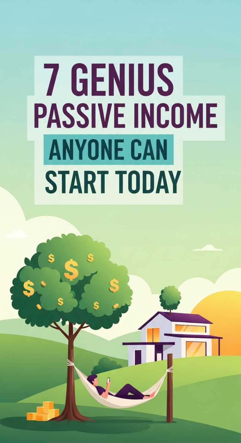 7 Genius Passive Income Ideas Anyone Can Start Today