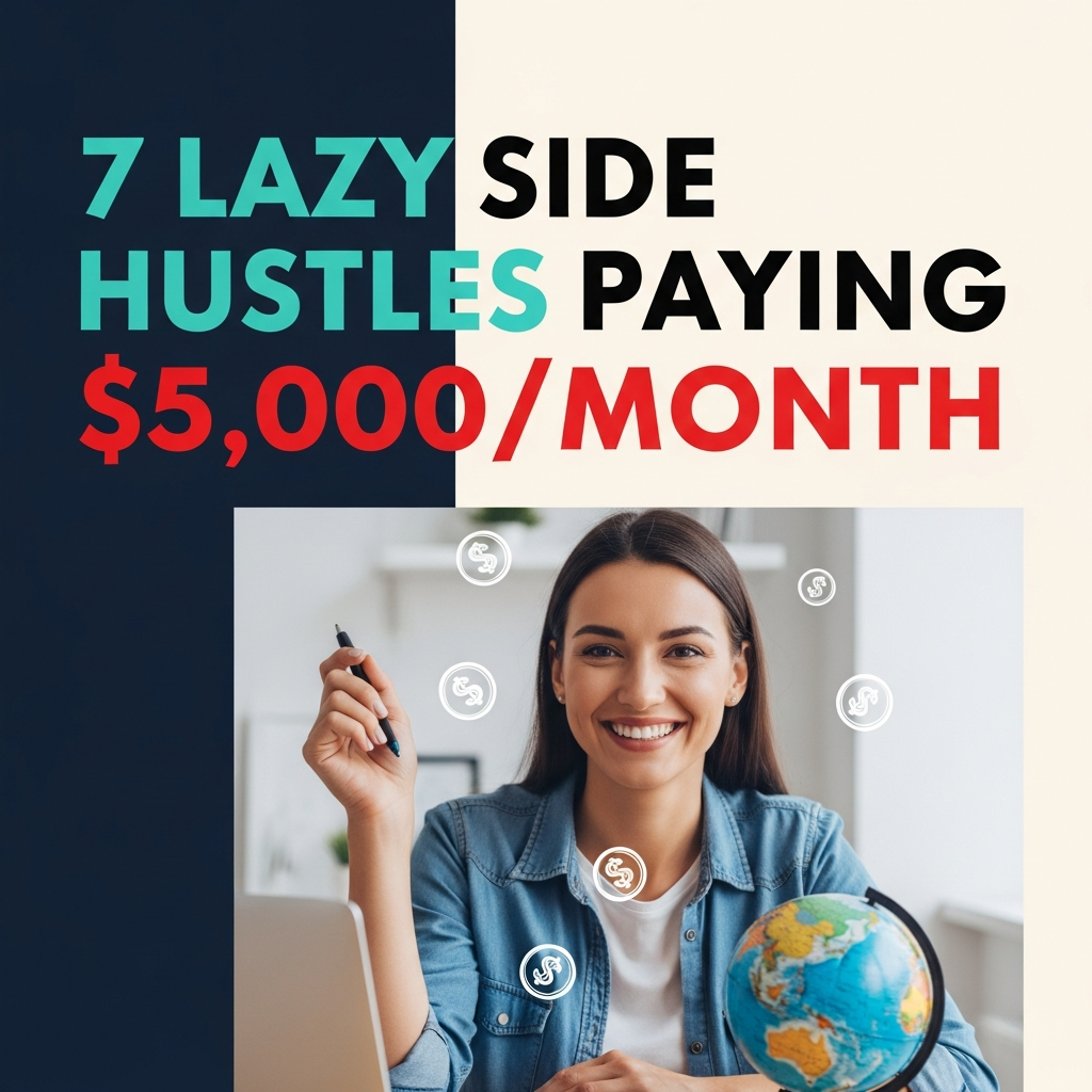 7 Lazy Side Hustles Paying $5,000/Month