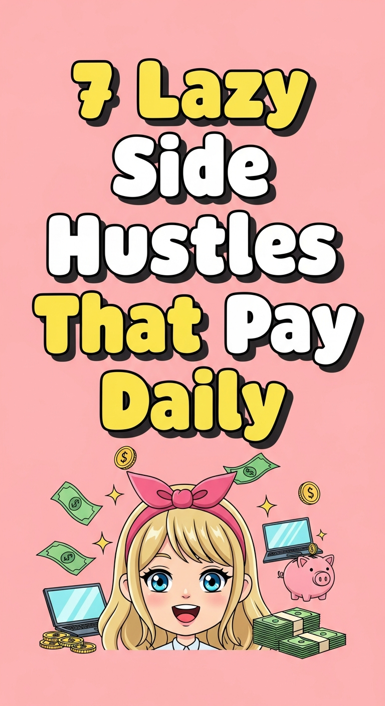 7 Lazy Side Hustles That Pay Daily