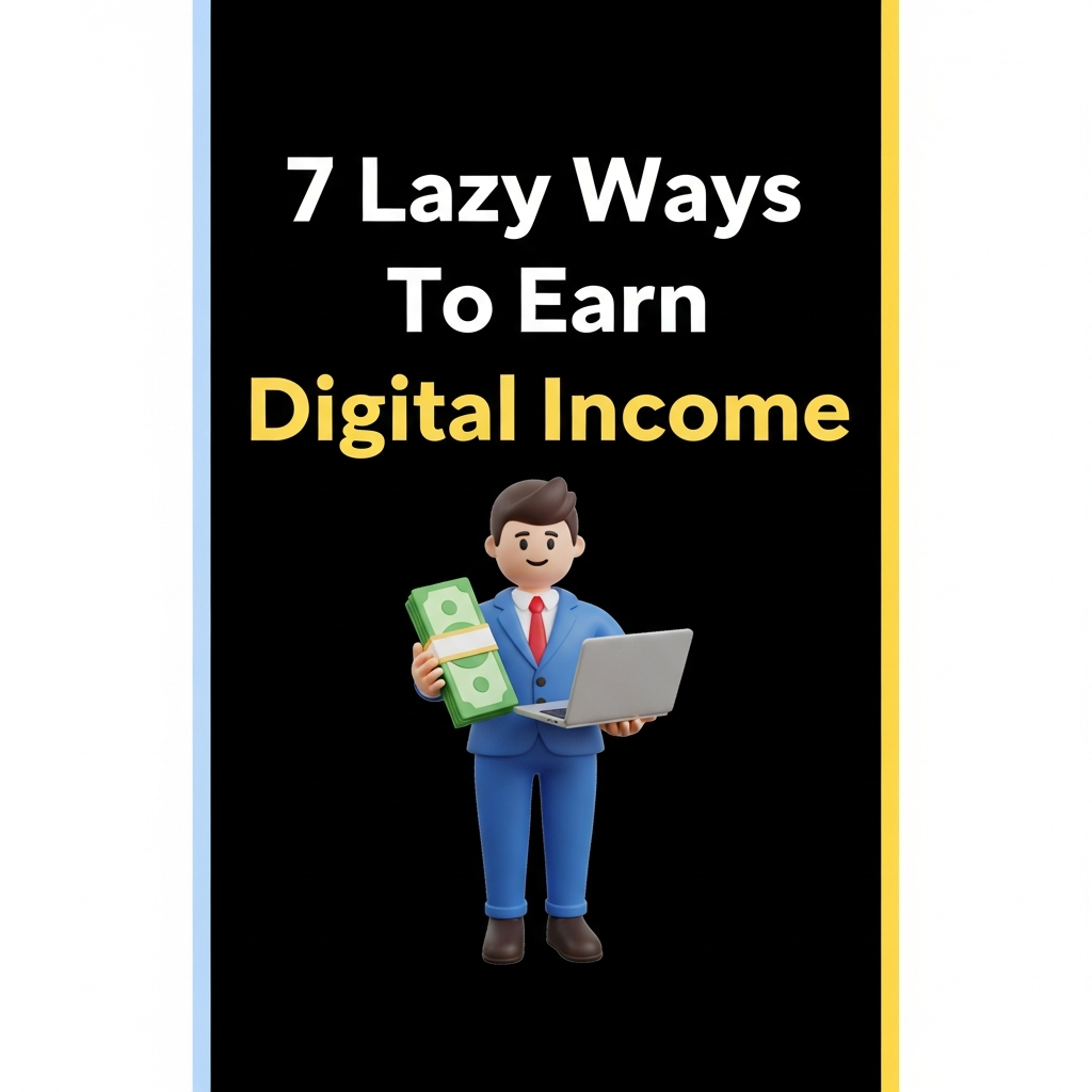 7 Lazy Ways To Earn Digital Income