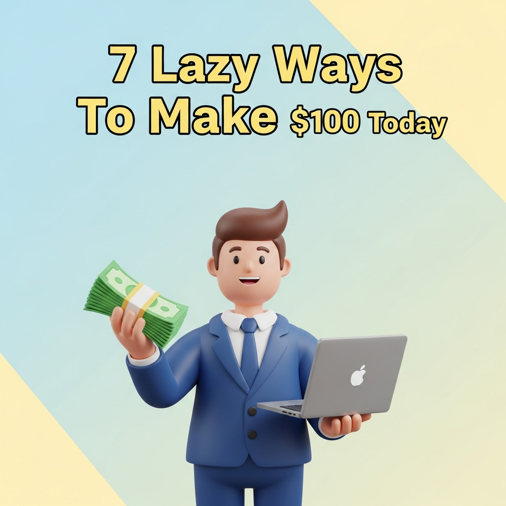 7 Lazy Ways To Make $100 Today