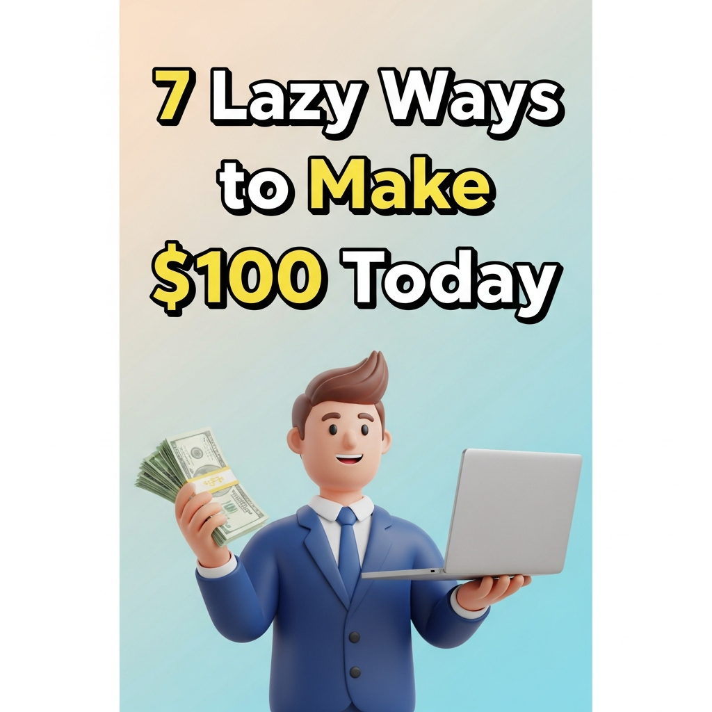 7 Lazy Ways to Make $100 Today