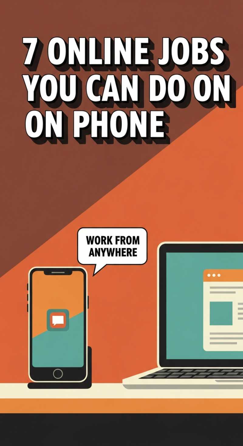 7 ONLINE JOBS YOU CAN DO ON YOUR PHONE