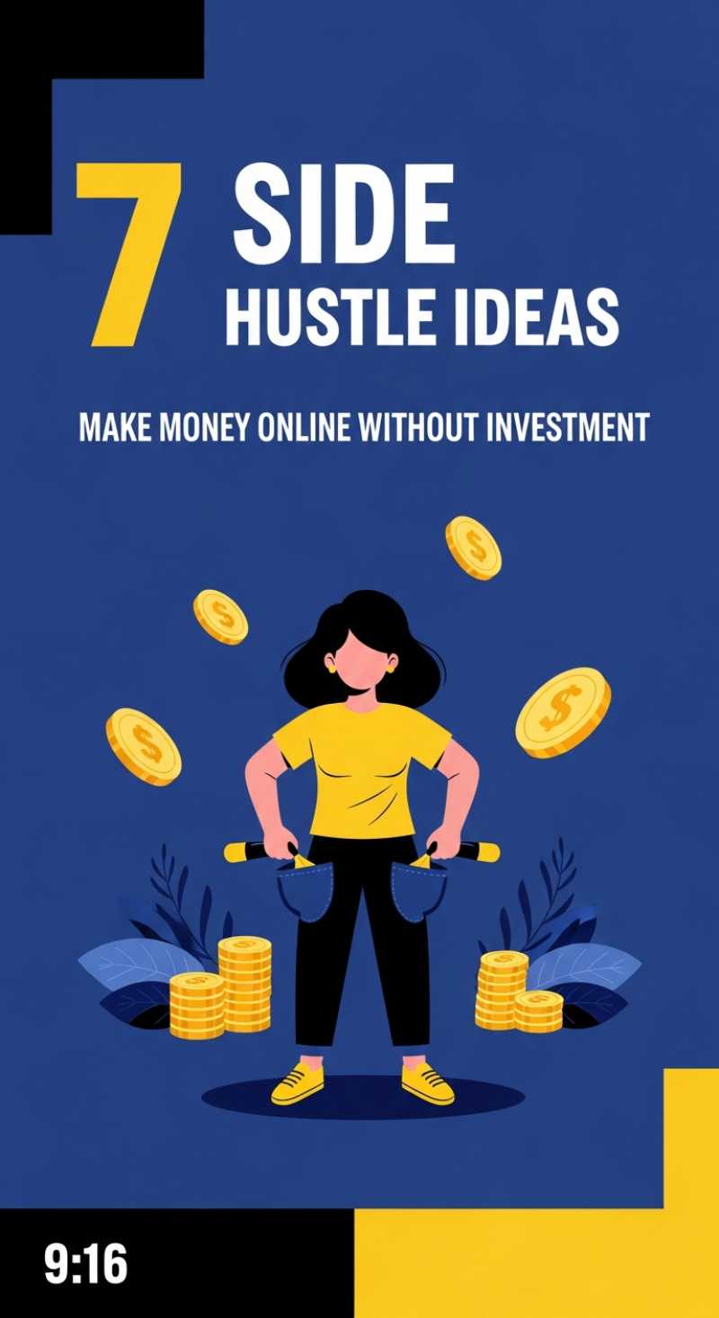 7 Side Hustle Ideas to Make Money Online Without Investment