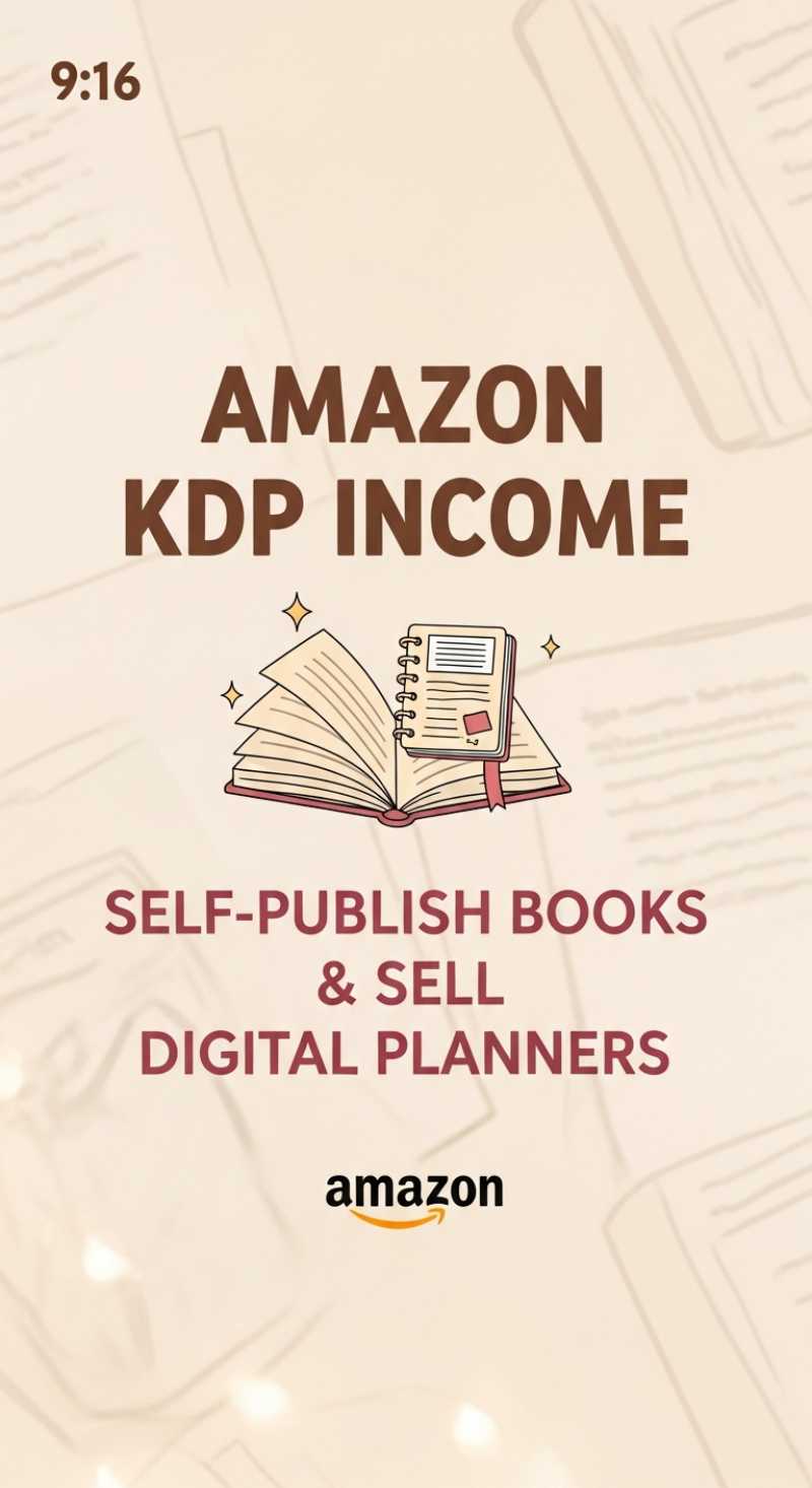 Amazon KDP Income: Self-Publish Books & Sell Digital Planners for Profit