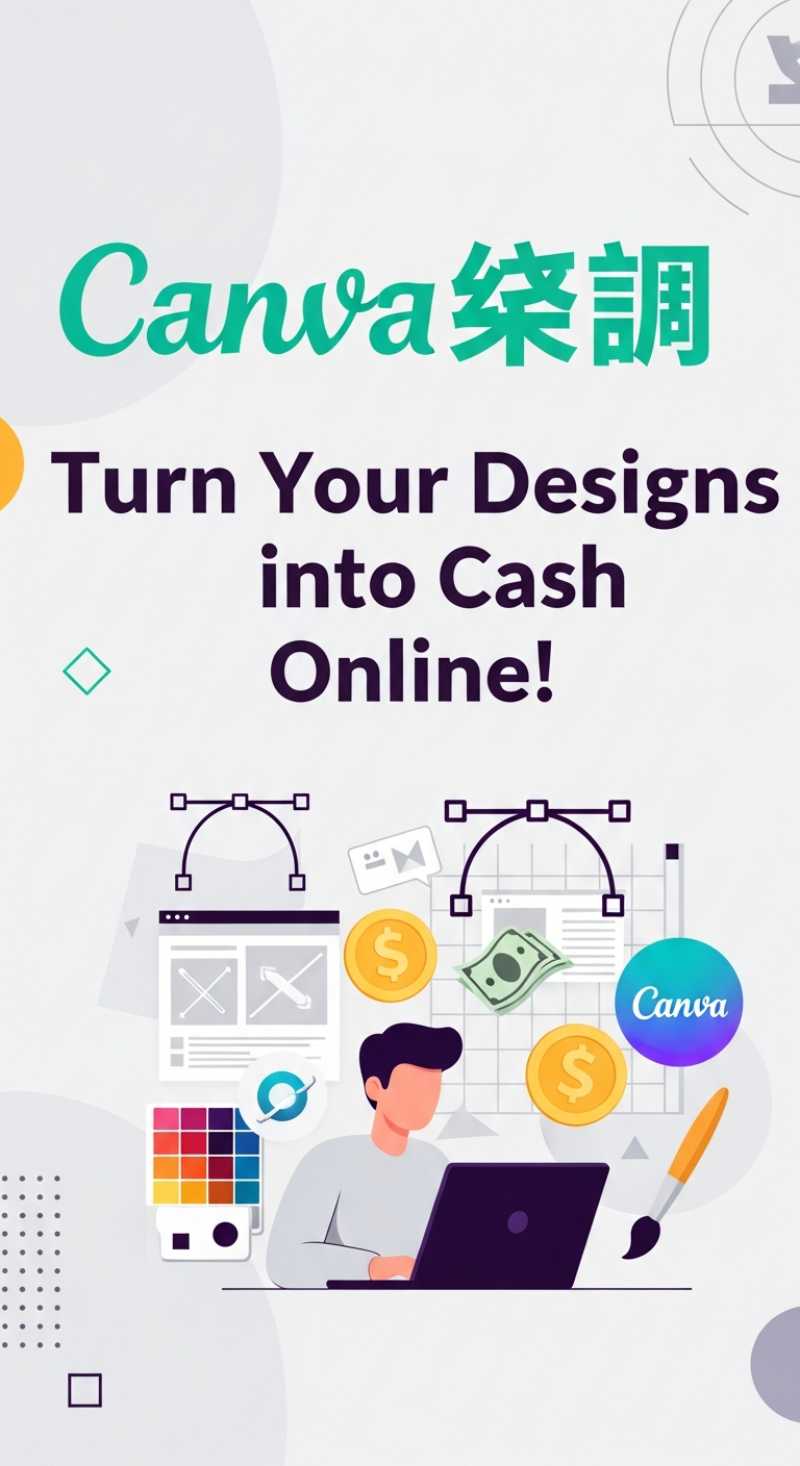 Canva赚钱: Turn Your Designs into Cash Online!