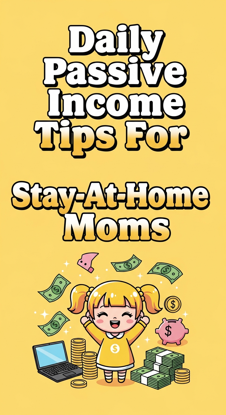 Daily Passive Income Tips For Stay-At-Home Moms