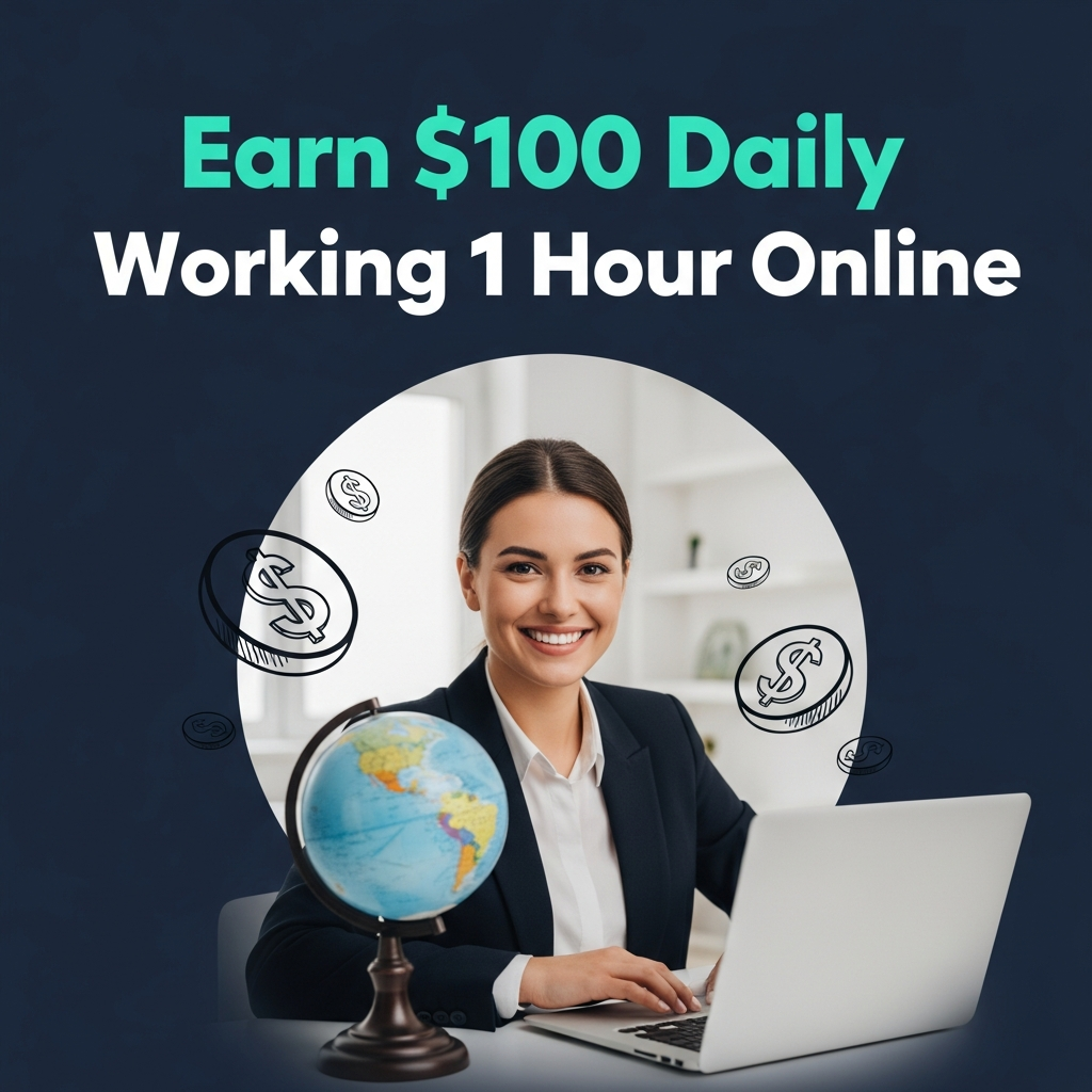 Earn $100 Daily Working 1 Hour Online