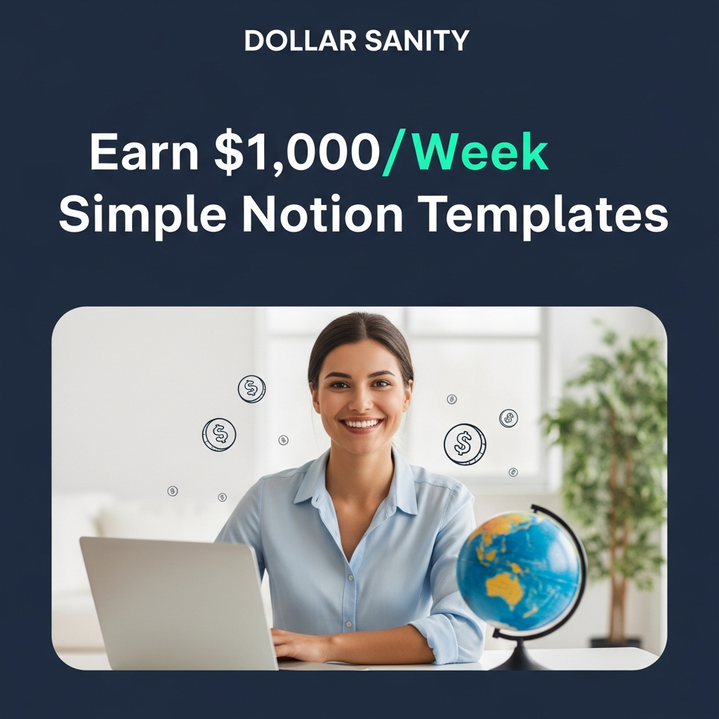 Earn $1,000/Week Selling Simple Notion Templates