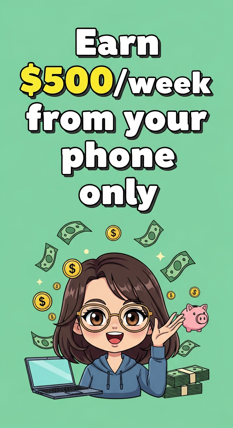 Earn $500/week from your phone only