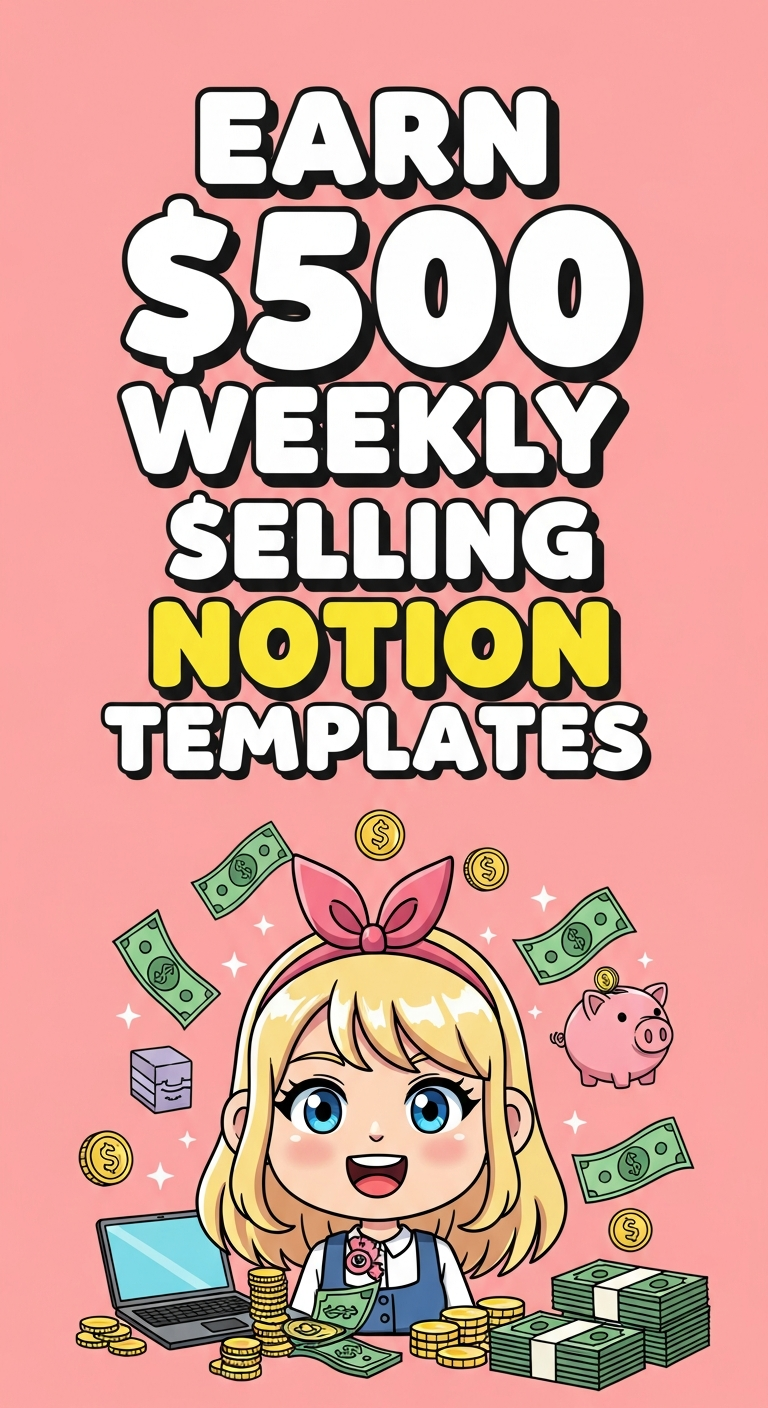 Earn $500 Weekly Selling Notion Templates