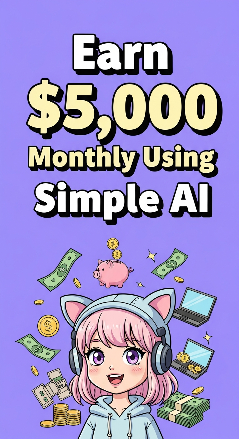 Earn $5,000 Monthly Using Simple AI