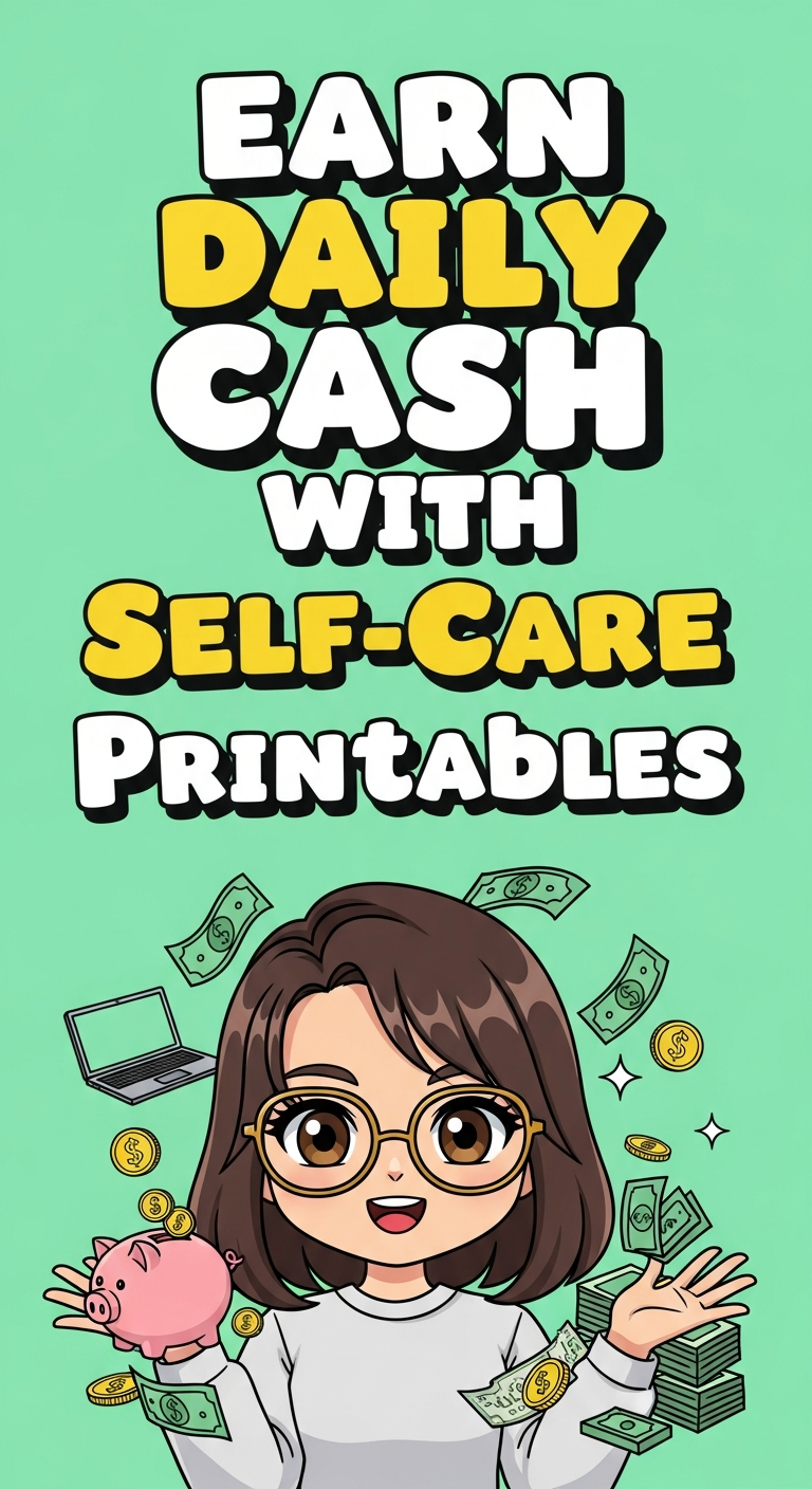 Earn Daily Cash With Self-Care Printables