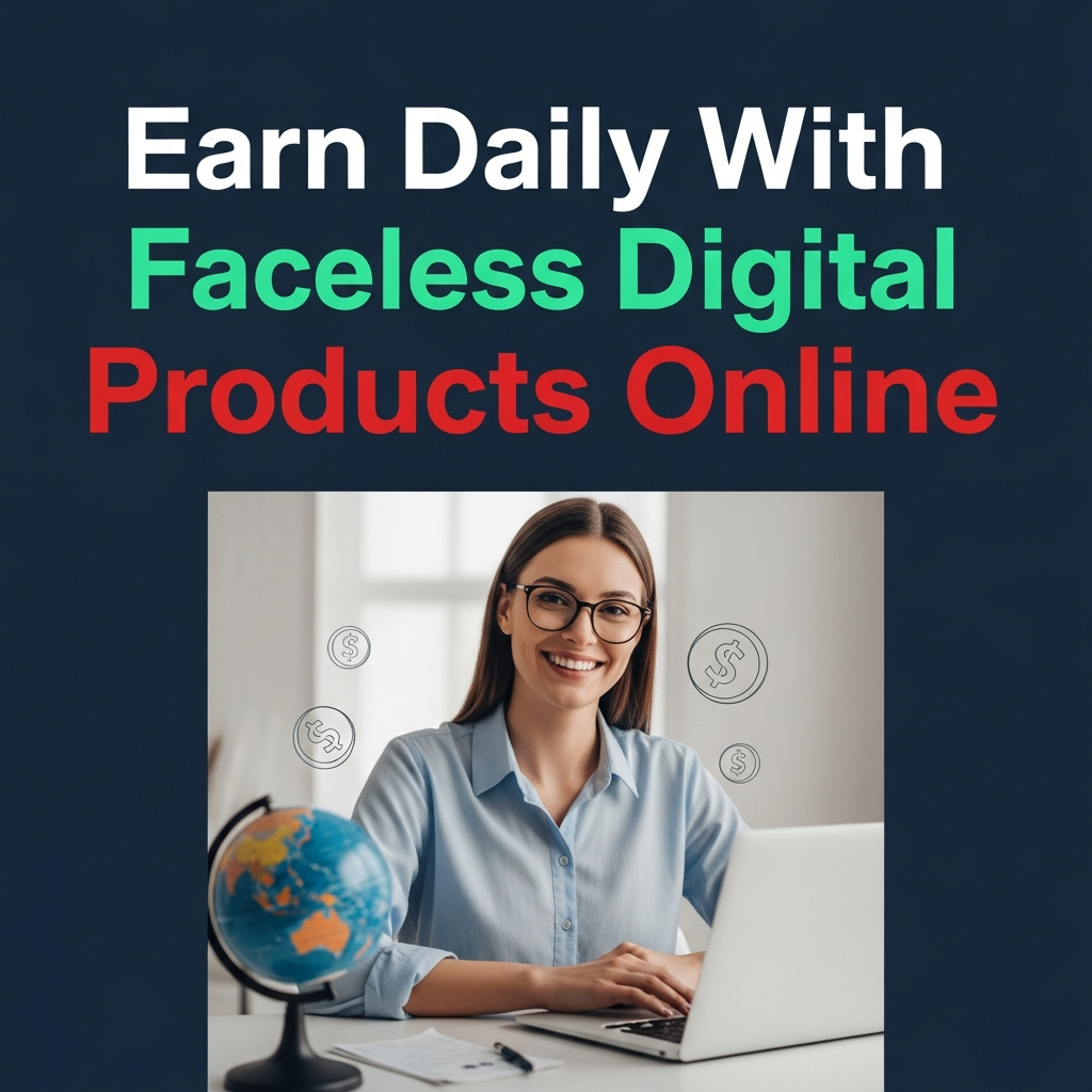 Earn Daily With Faceless Digital Products Online