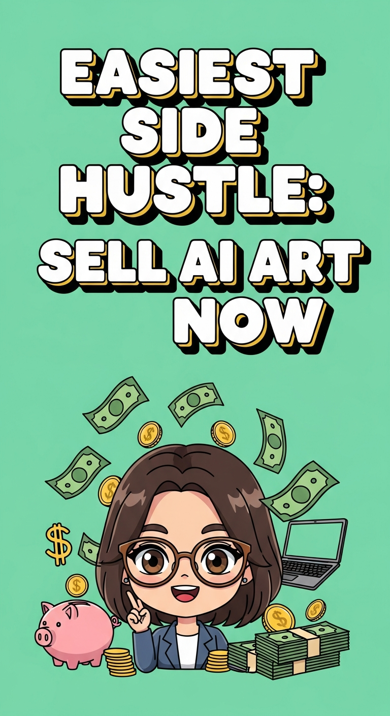 Easiest Side Hustle: Sell AI Art Now