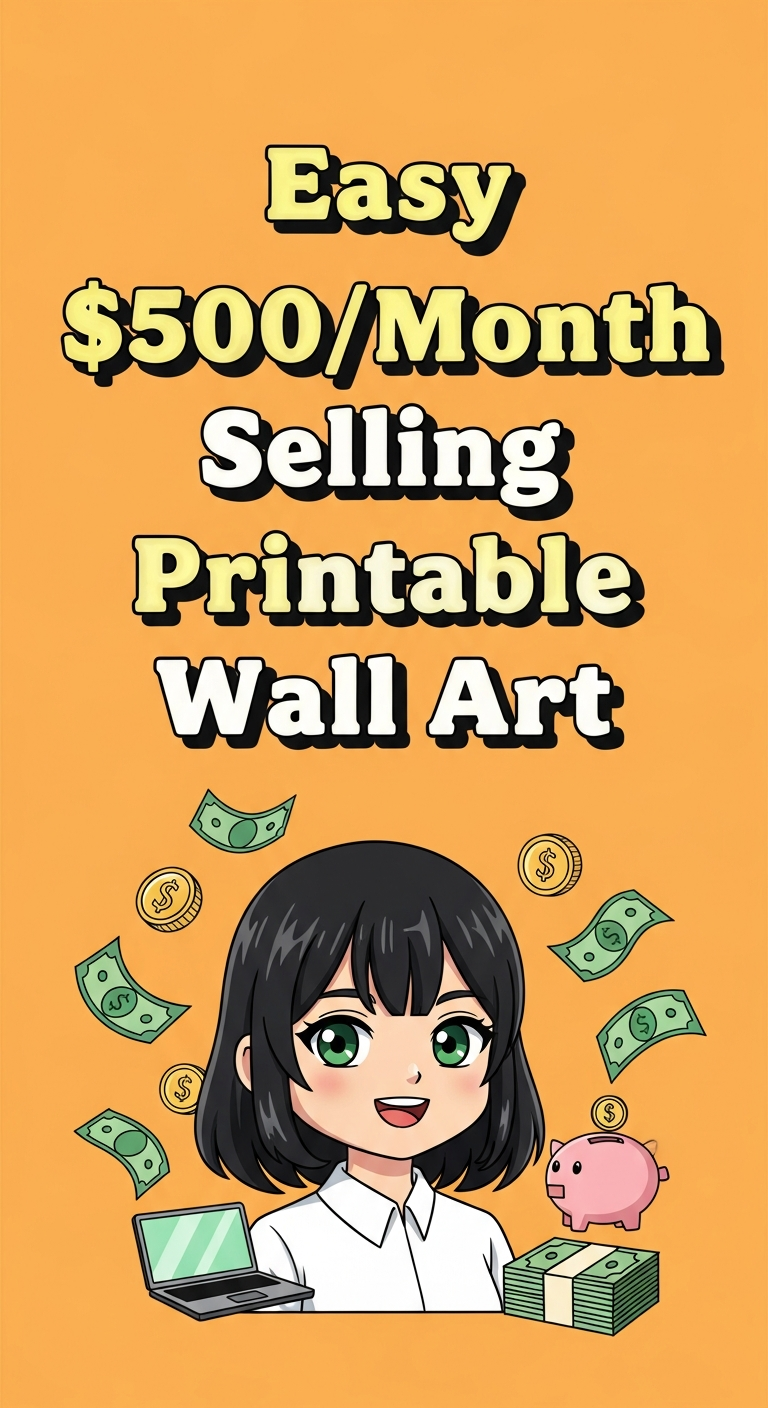 Easy $500/Month Selling Printable Wall Art
