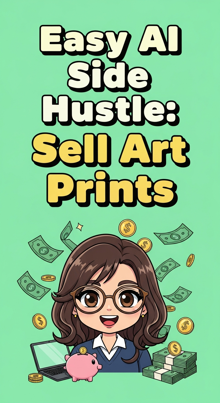 Easy AI Side Hustle: Sell Art Prints