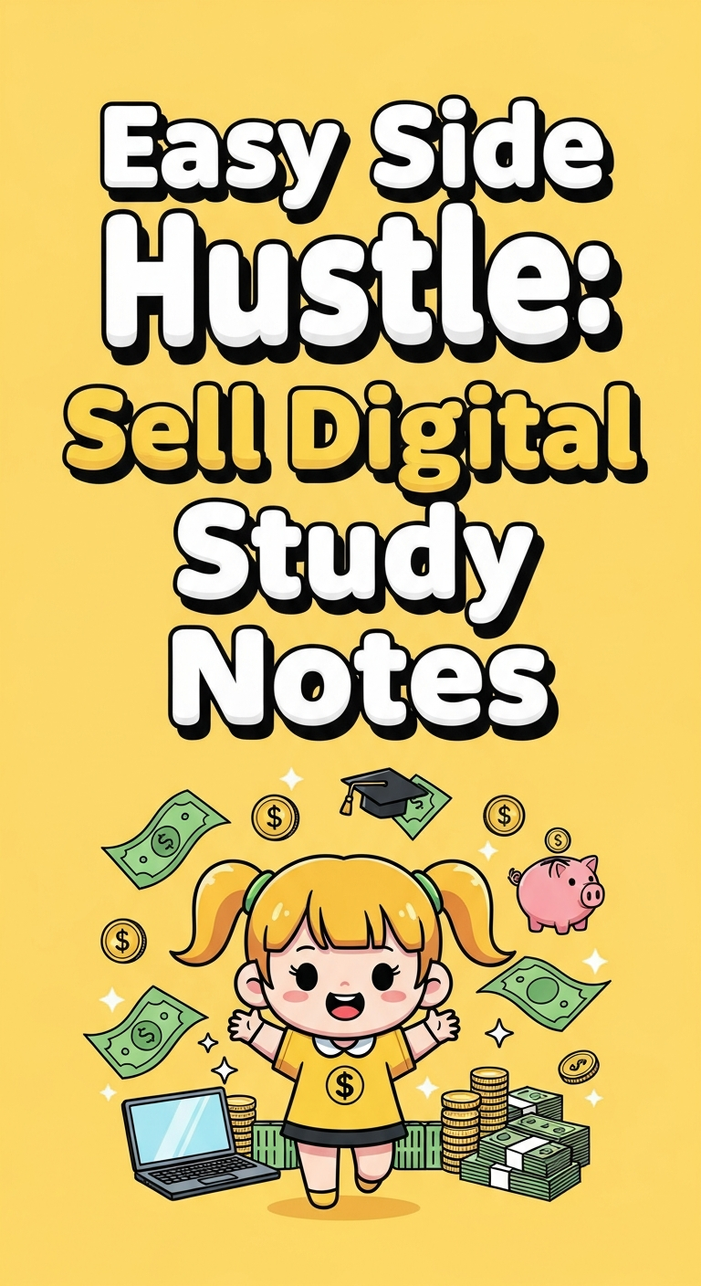 Easy Side Hustle: Sell Digital Study Notes