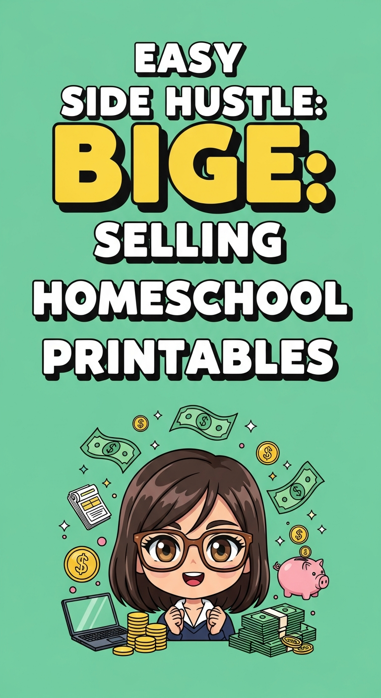 Easy Side Hustle: Selling Homeschool Printables