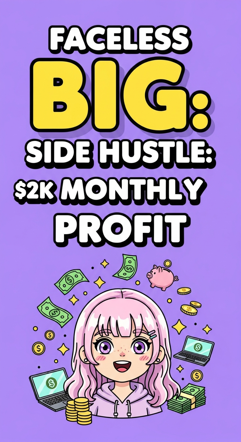 Faceless Side Hustle: $2k Monthly Profit