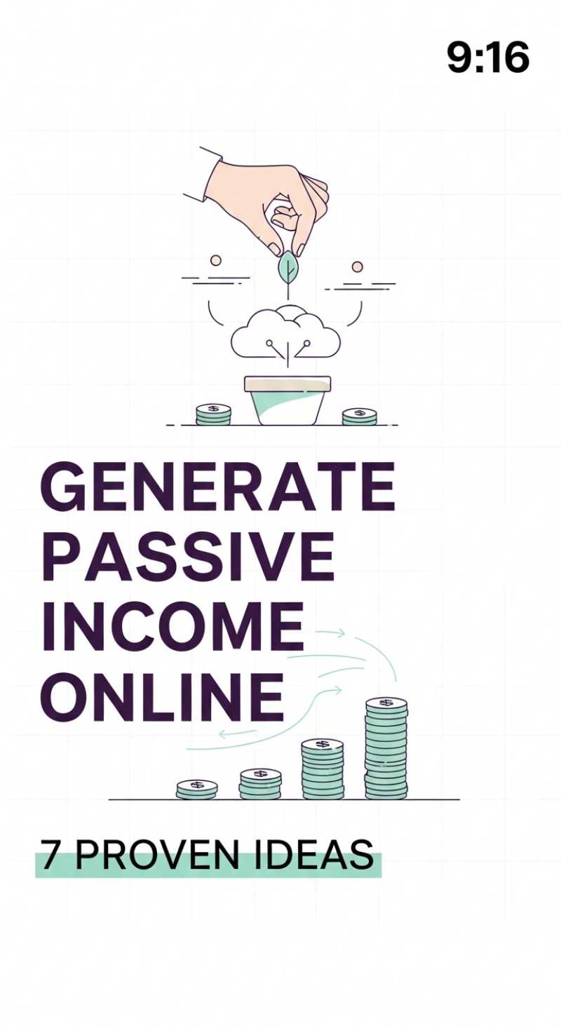 Generate Passive Income Online with These 7 Proven Ideas