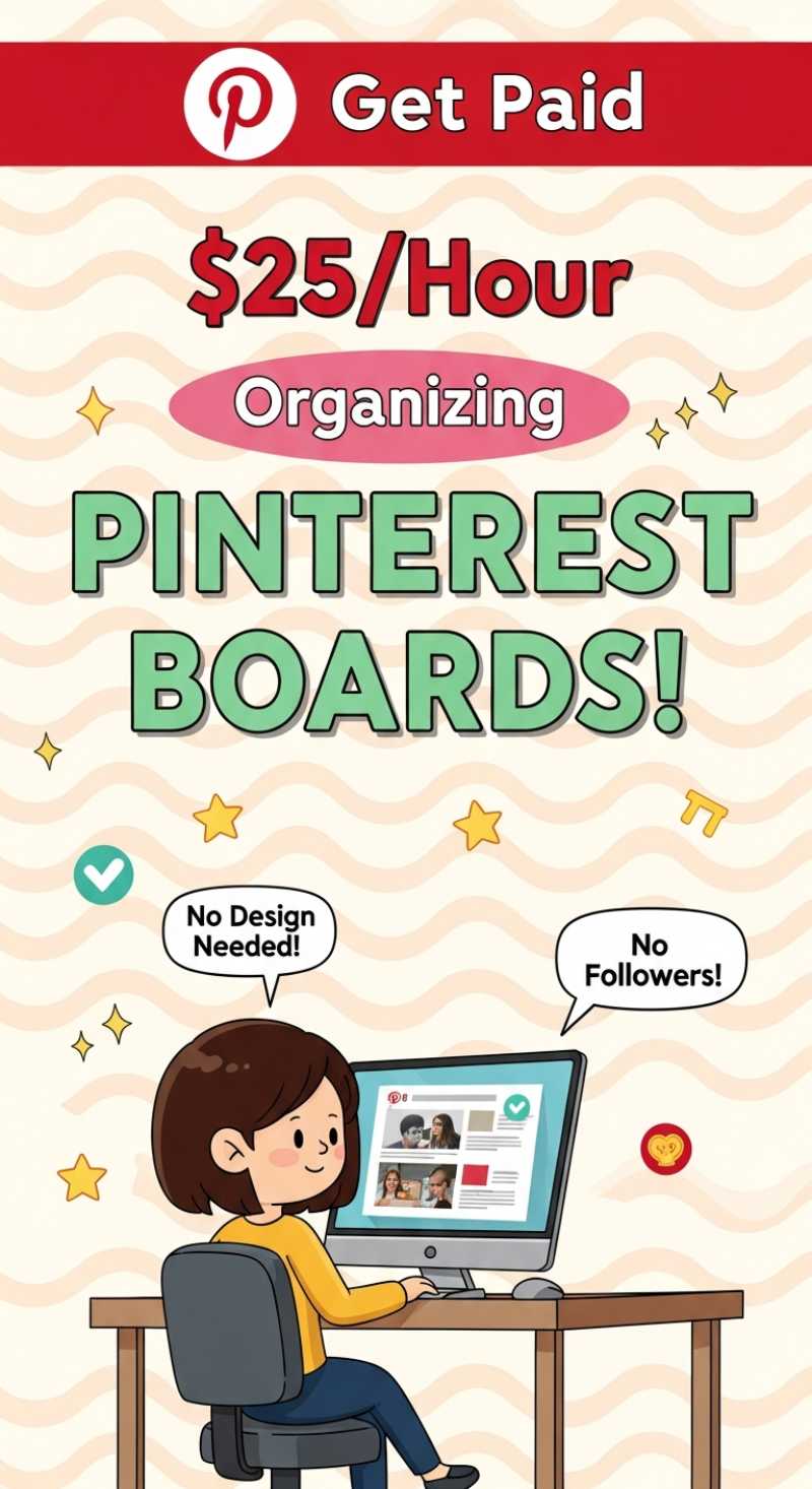 Get Paid $25/Hour Organizing Pinterest Boards!