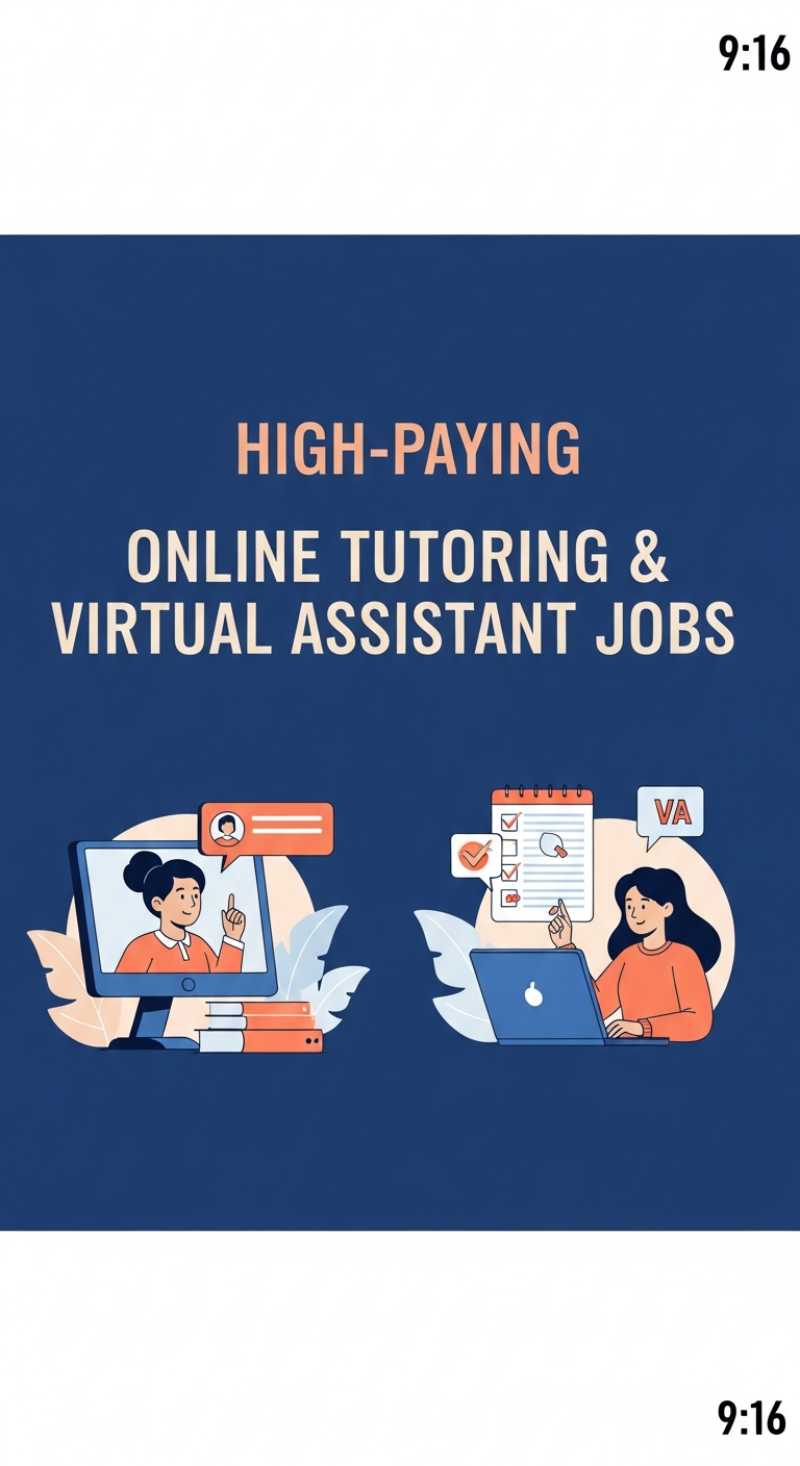 High-Paying Online Tutoring & Virtual Assistant Jobs