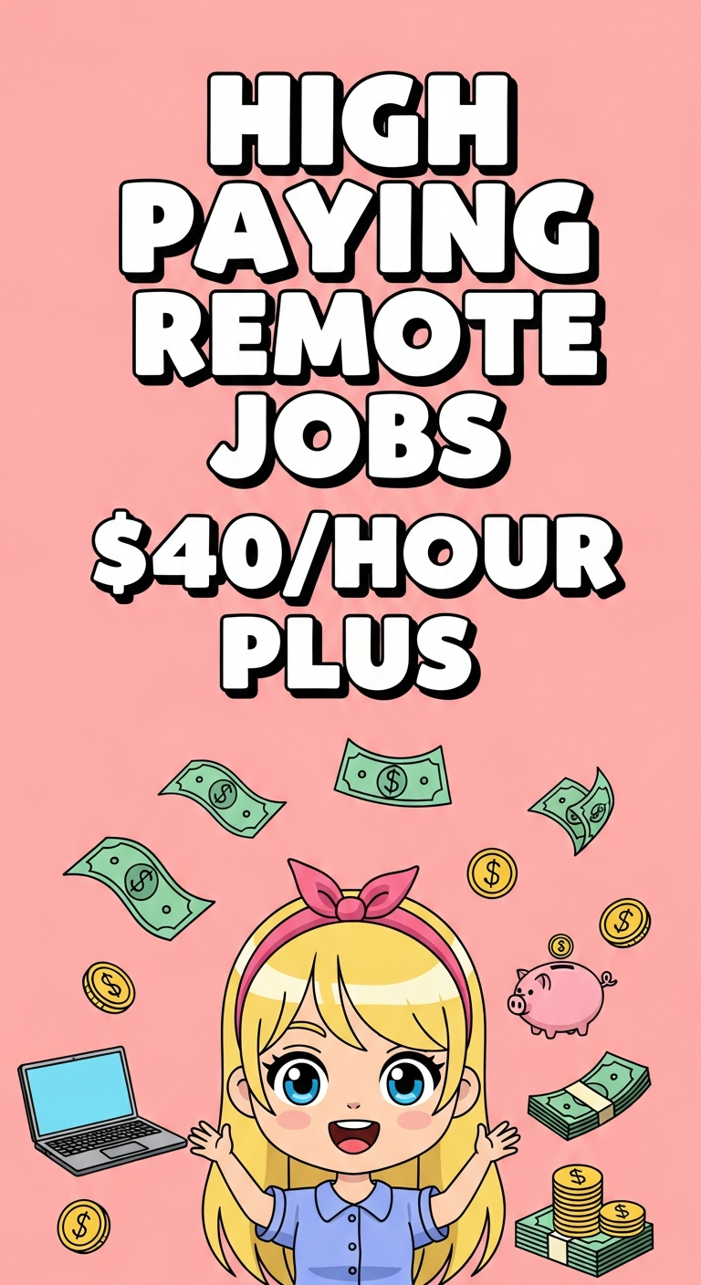 High Paying Remote Jobs $40/Hour Plus