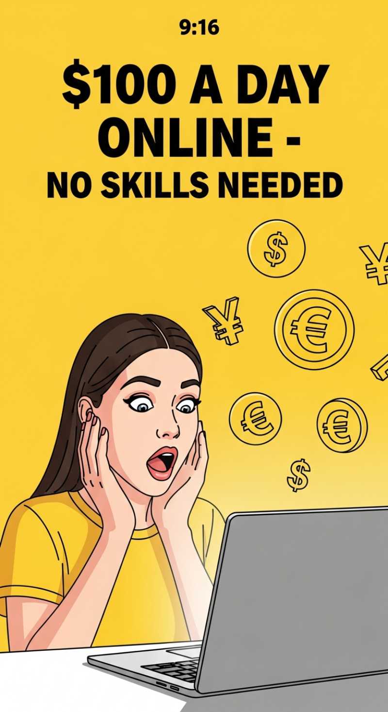 How to Make $100 a Day Online with Zero Skills