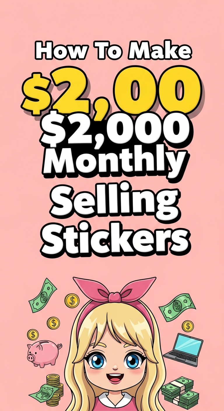 How To Make $2,000 Monthly Selling Stickers