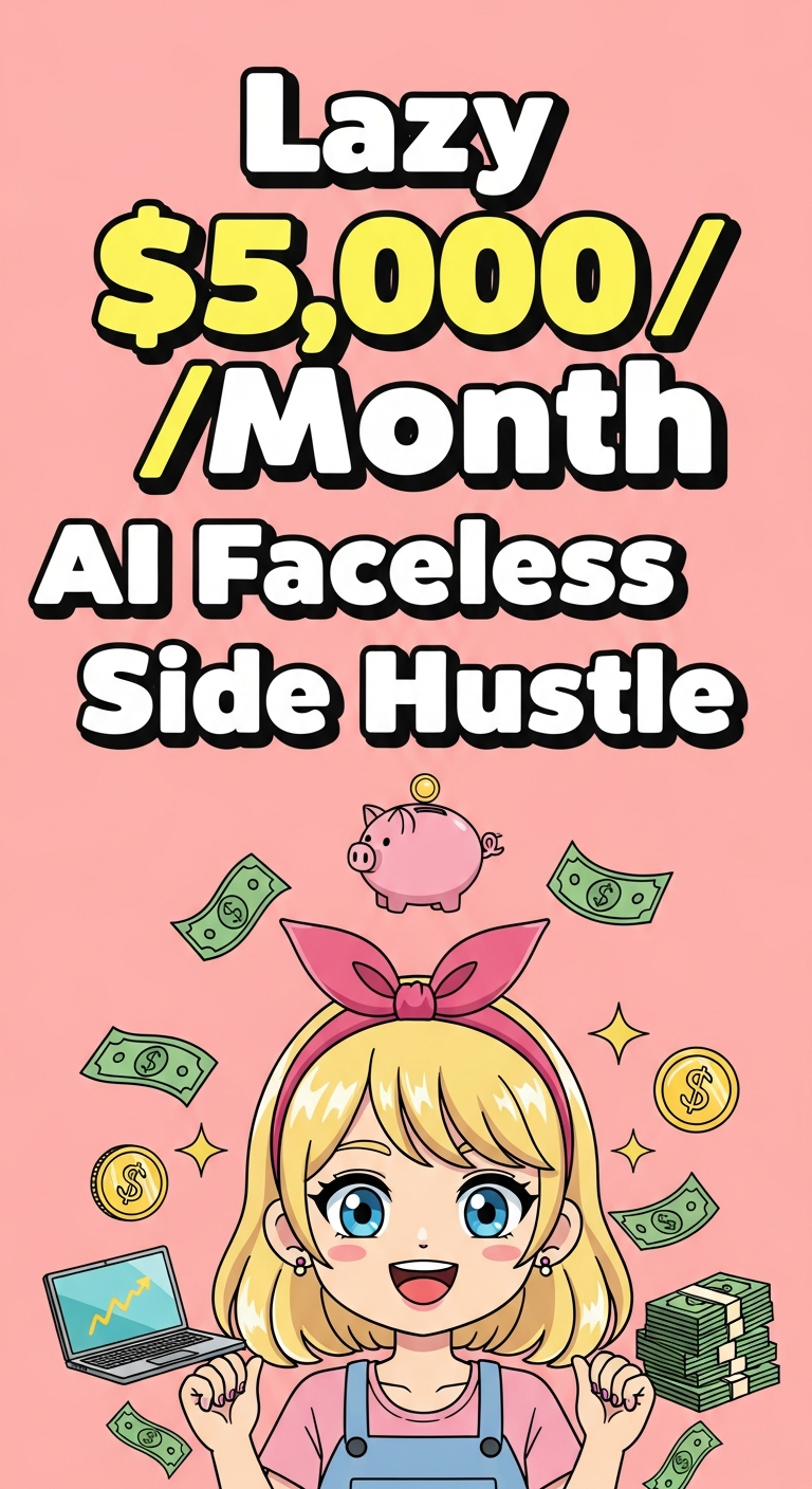 Lazy $5,000/Month AI Faceless Side Hustle