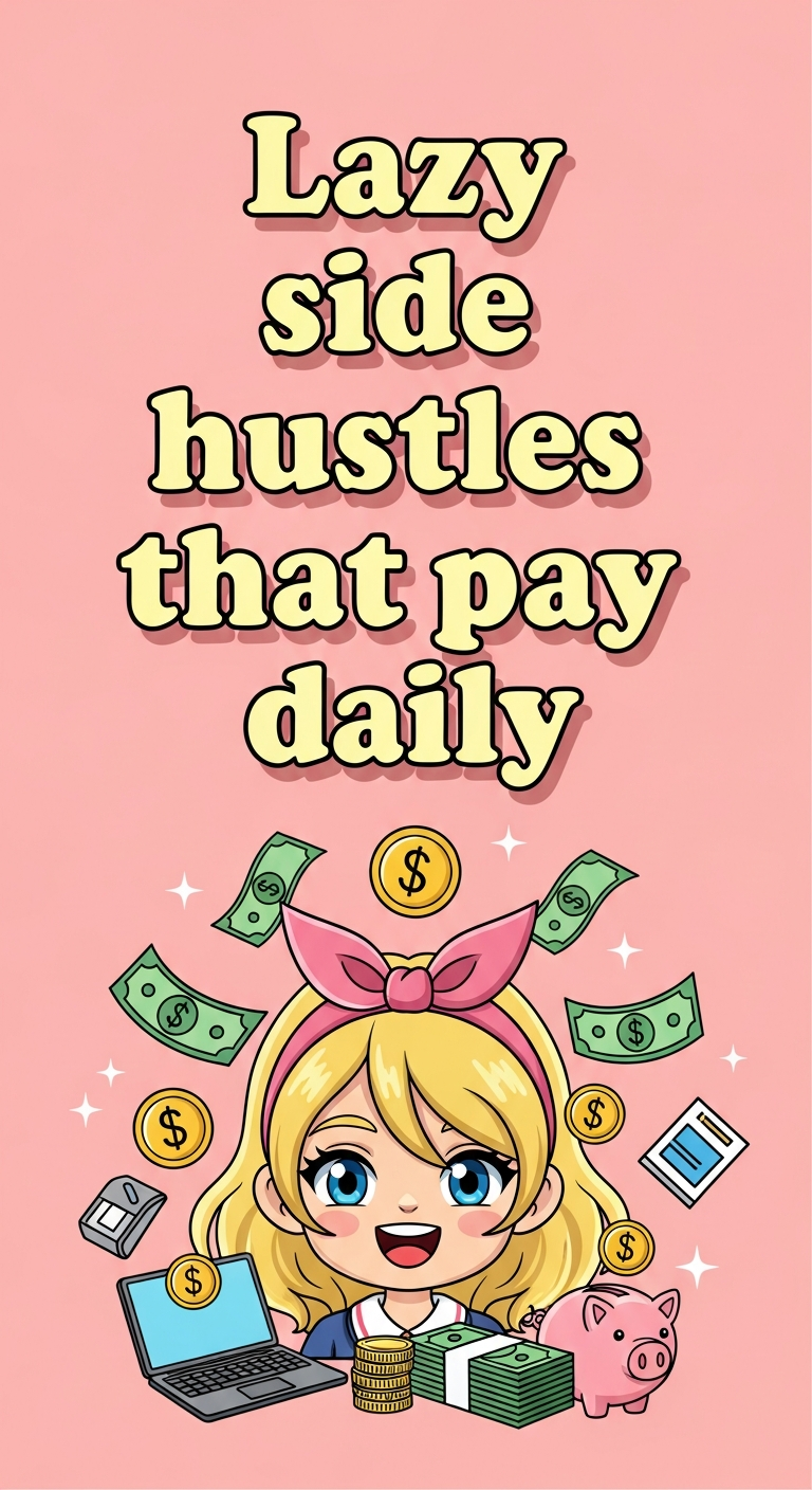 Lazy side hustles that pay daily