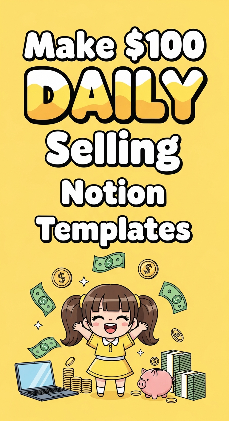 Make $100 Daily Selling Notion Templates