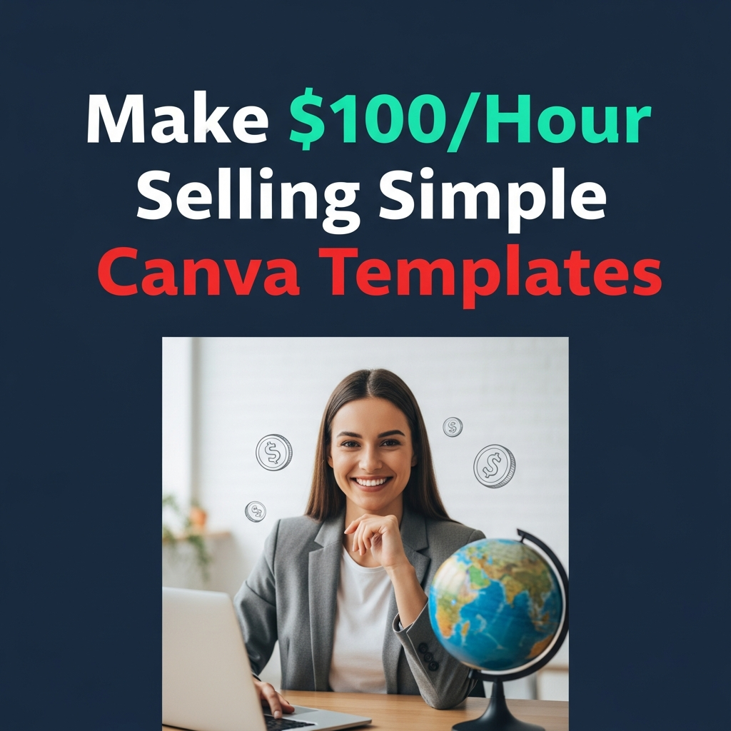 Make $100/Hour Selling Simple Canva Templates