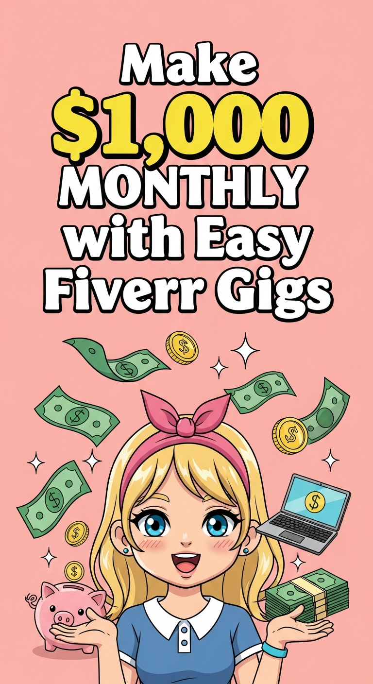 Make $1,000 Monthly with Easy Fiverr Gigs