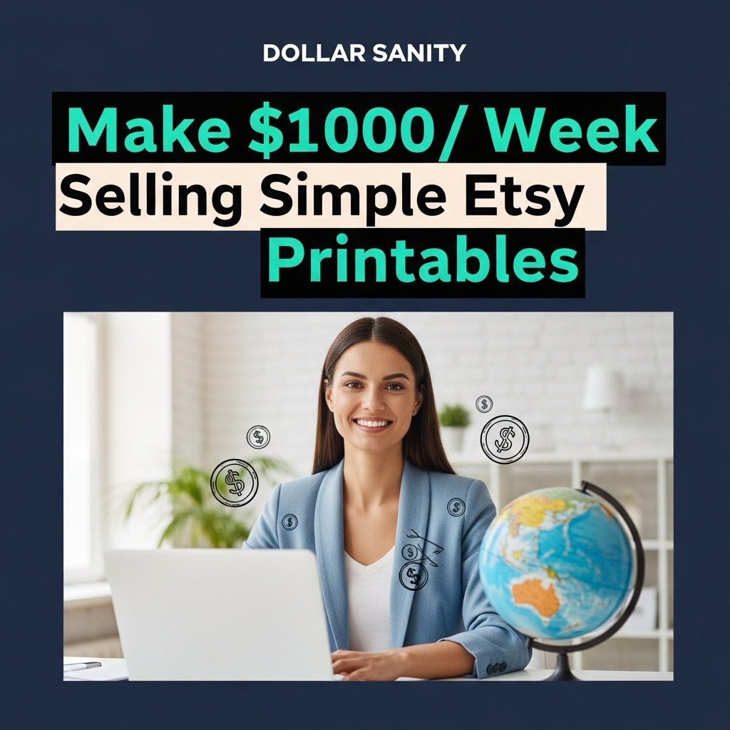 Make $1,000/Week Selling Simple Etsy Printables
