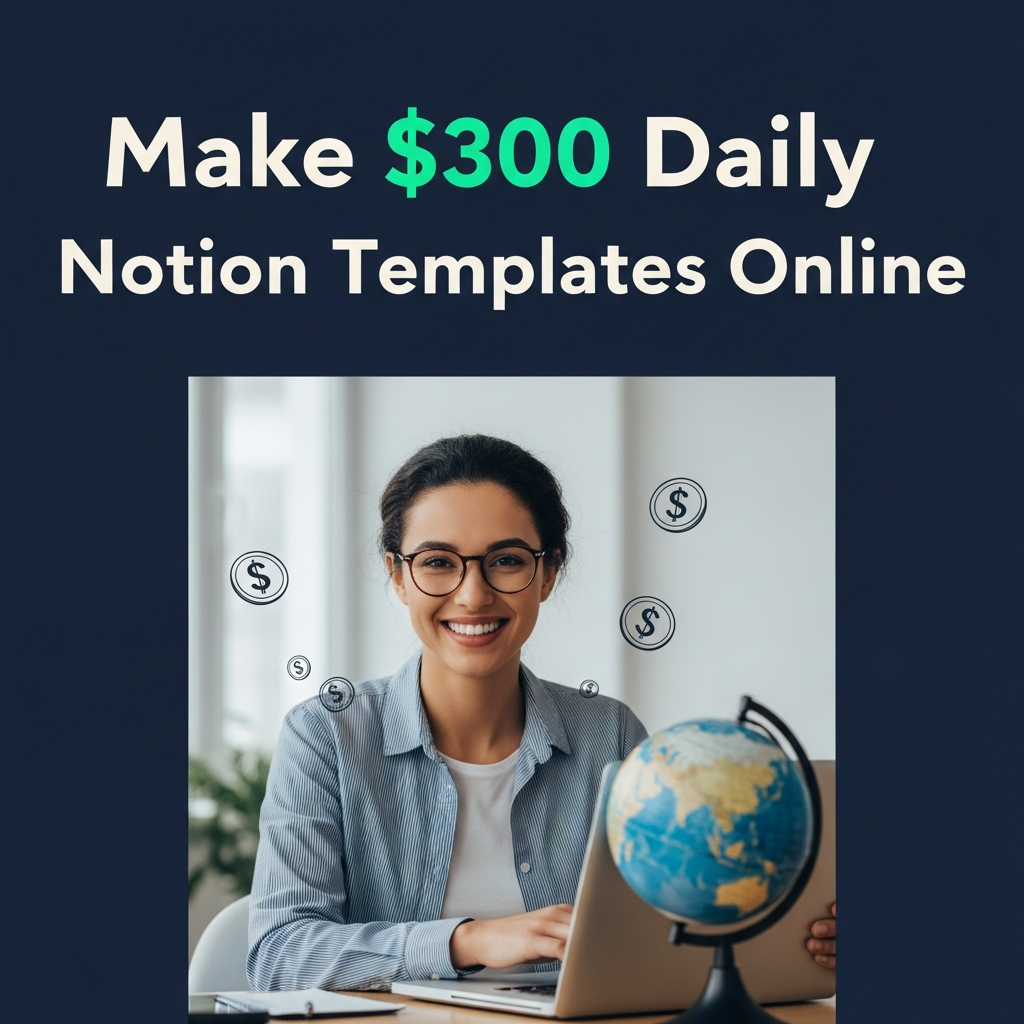 Make $300 Daily Selling Notion Templates Online