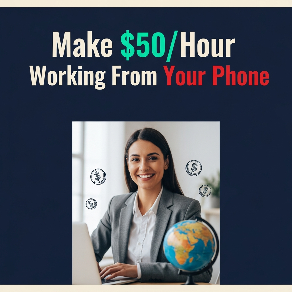 Make $50/Hour Working From Your Phone